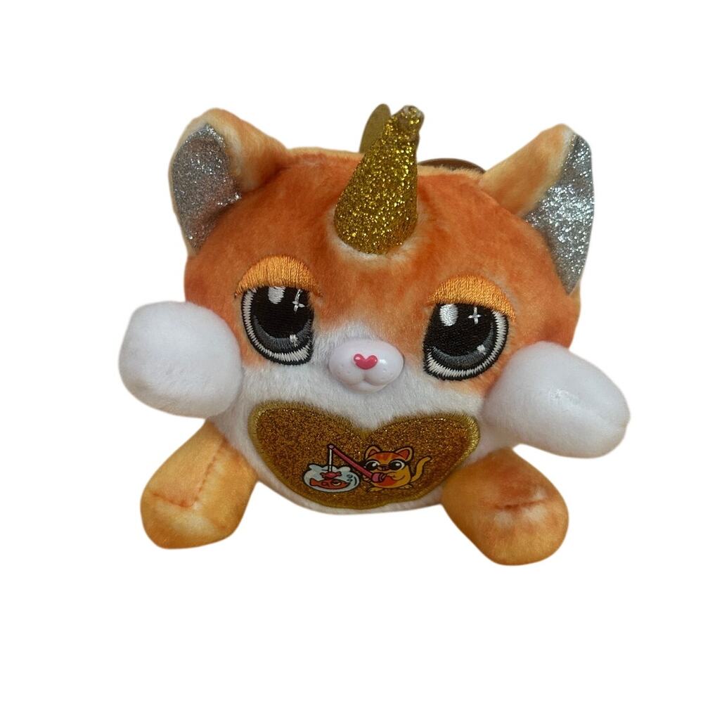 Zuru Rainbocorn Kittycorn Surprise Plush  Orange Kitty Cat Fishing Angel Wings